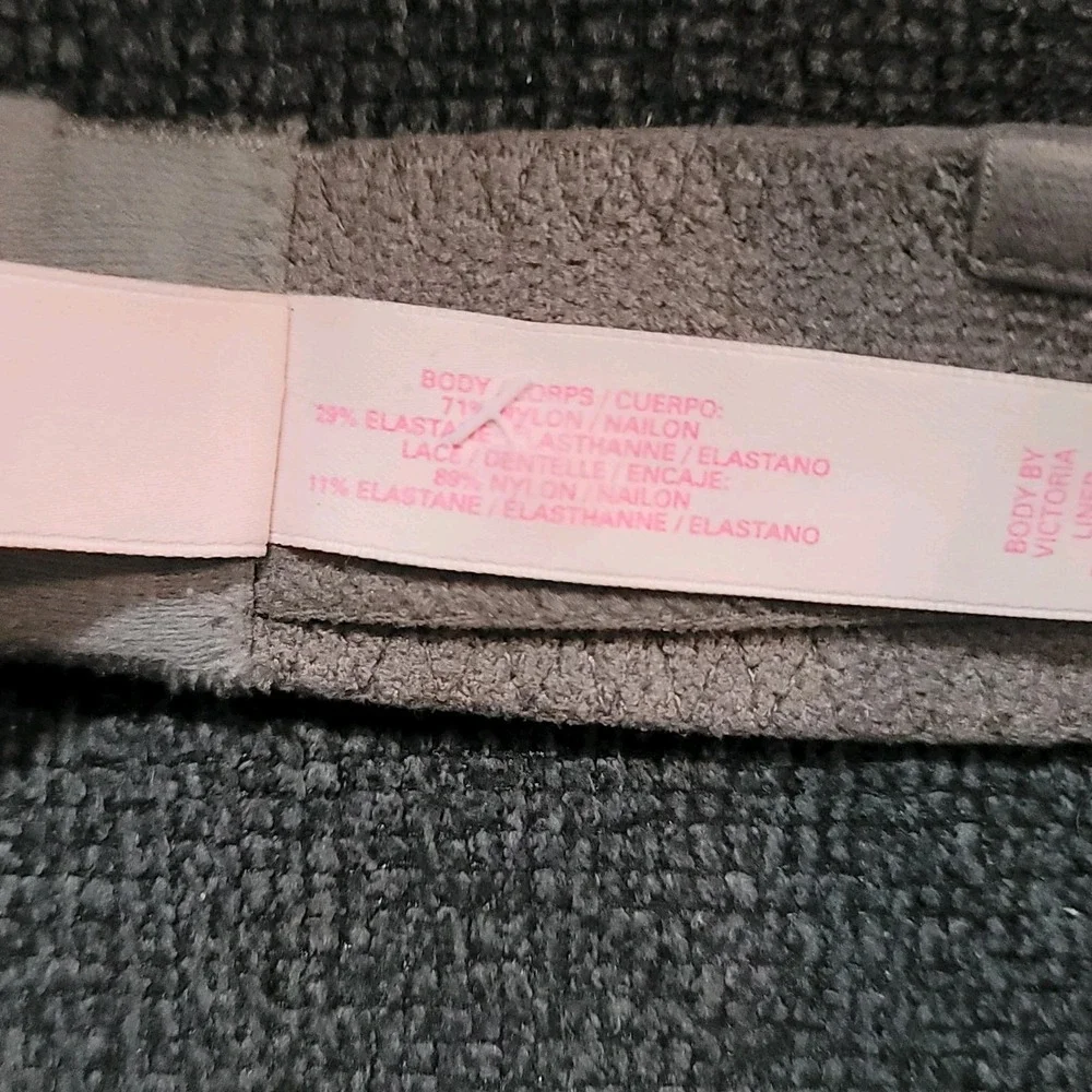 Victorias Secret Body‎ by Victoria Gray Lined Strapless Bra 34B Underwire Formal